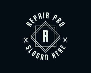 Hipster Wrench Mechanic  logo design