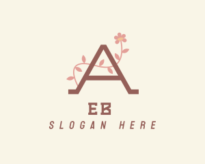 Etsy - Flower Letter A logo design