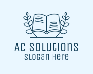 Wreath Academic Book logo design