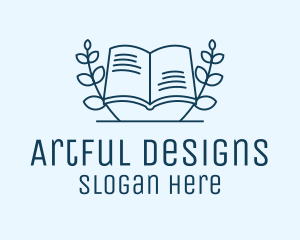 Wreath Academic Book logo design