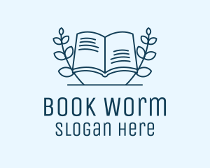 Book - Wreath Academic Book logo design