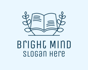 Study - Wreath Academic Book logo design