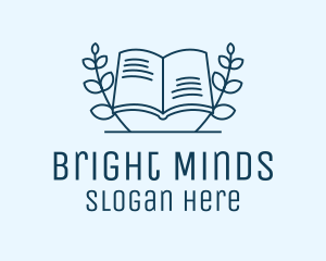 Study - Wreath Academic Book logo design