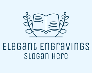 Wreath Academic Book logo design