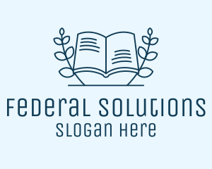 Wreath Academic Book logo design