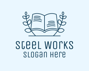 Wreath Academic Book logo design