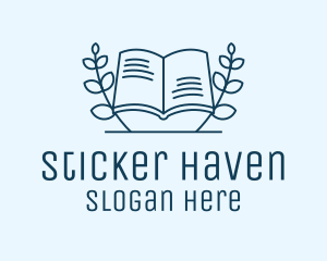 Wreath Academic Book logo design