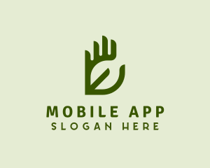 Hand Leaf Garden Agriculture Logo