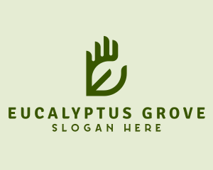 Hand Leaf Garden Agriculture logo design