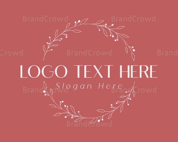 Leaf Wreath Decor Logo