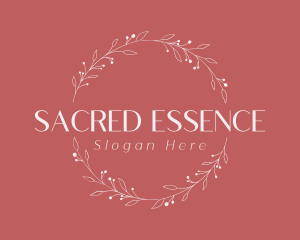 Sacramental - Leaf Wreath Decor logo design