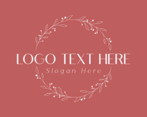 Leaf Wreath Decor Logo