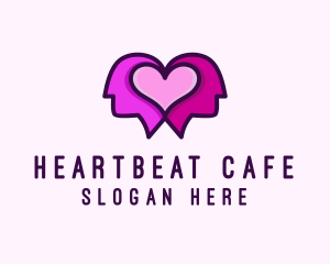 Heart - Dating Couple Heart logo design