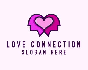 Dating - Dating Couple Heart logo design