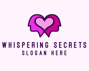 Dating Couple Heart logo design