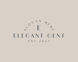 Elegant Simple Boutique Business logo design