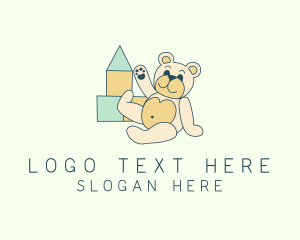 Toy - Teddy Bear Toy Preschool logo design