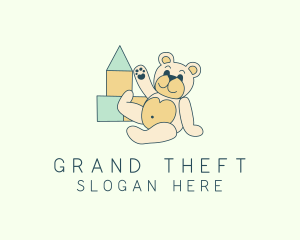 Bear - Teddy Bear Toy Preschool logo design