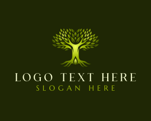 Nature - Tree Natural Oil logo design