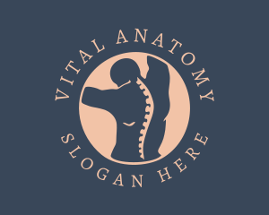 Anatomy - Spine Chiropractor Treatment logo design