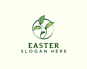 Botanical Organic Leaves Logo