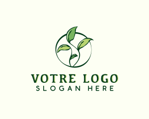 Organic - Botanical Organic Leaves logo design