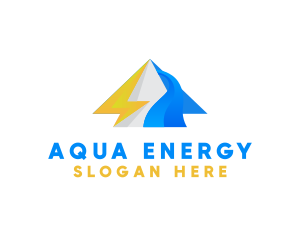 Hydropower - Arrow Lightning Energy logo design