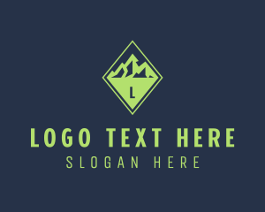 Hiker - Mountain Outdoor Hiking logo design