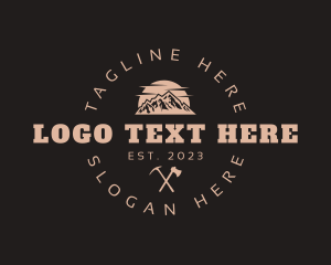 Mountain - Nature Mountain Hiking logo design