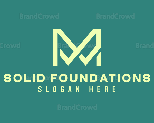 Professional Minimalist Letter M Company Logo