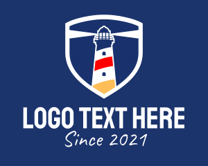 Watchtower - Lighthouse Maritime Badge logo design
