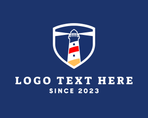 Coastal - Lighthouse Maritime Badge logo design