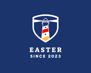 Sea - Lighthouse Maritime Badge logo design