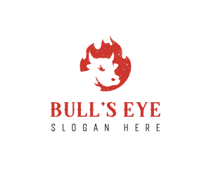 Barbecue Bull Beef Steakhouse logo design