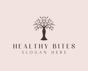 Female Wellness Tree logo design