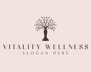 Female Wellness Tree logo design