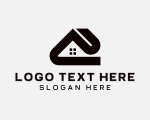 Housing - Property Roof Contractor logo design