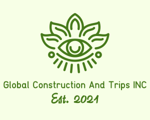 Fortune Telling - Green Leaf Eye logo design