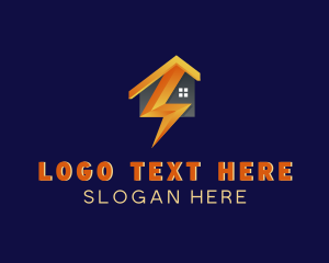 Voltage - Lightning Home Electricity logo design