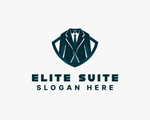 Suit Tie Formal Clothing logo design