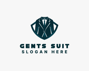 Suit Tie Formal Clothing logo design