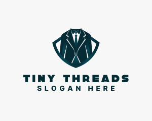 Suit Tie Formal Clothing logo design