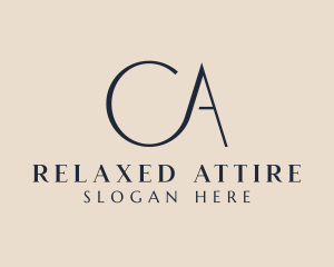 Modern Stylish Luxury Letter CA Logo