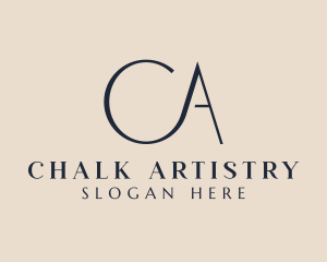 Modern Stylish Luxury Letter CA logo design