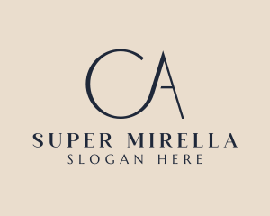 Attorney - Modern Stylish Luxury Letter CA logo design