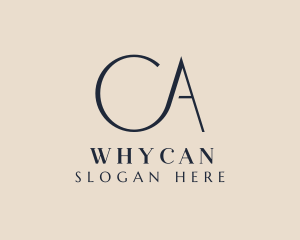 Vc Firm - Modern Stylish Luxury Letter CA logo design
