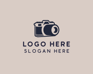 Black Camera - Camera Lens Studio logo design