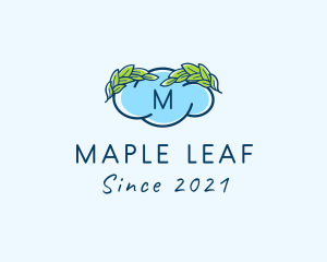 Laurel Cloud Leaf logo design