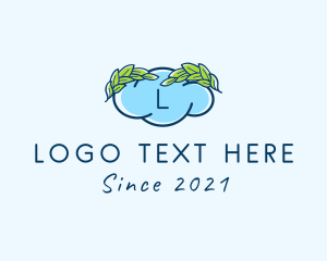 Ecological - Laurel Cloud Leaf logo design