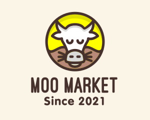 Cow Dairy Farm logo design